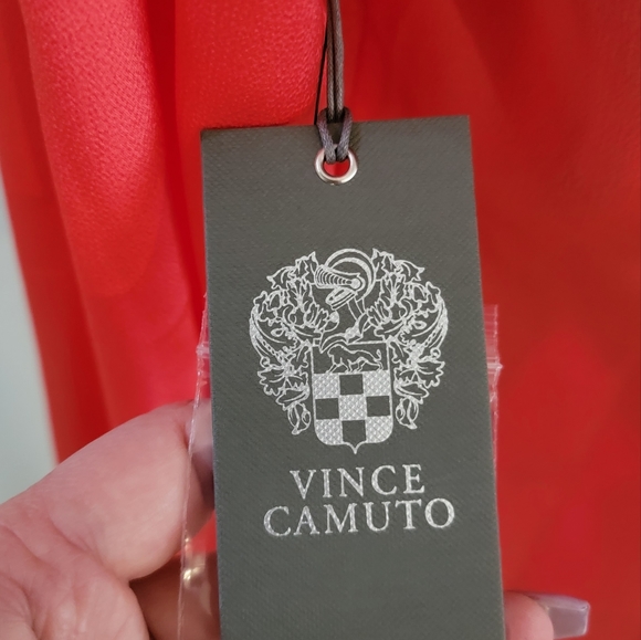 Beautiful Vince Camuto, bright coral blouse, small - Picture 6 of 10